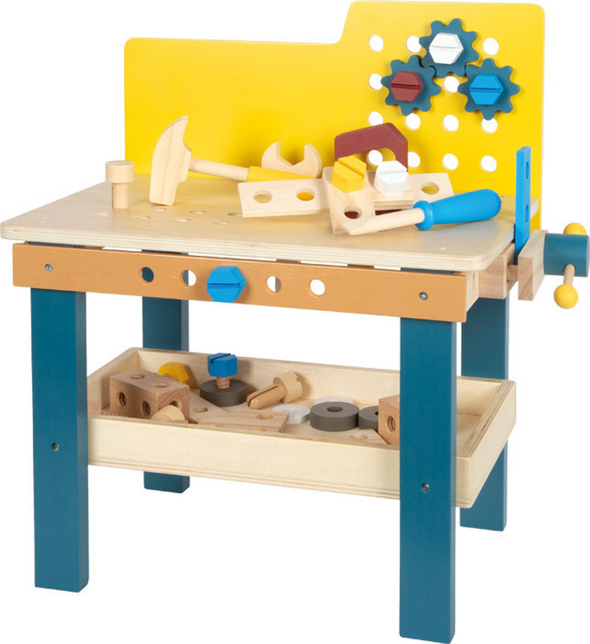 KINDERWERKBANK - Multicolor, Basics, Holz (40/47/26cm) - small foot