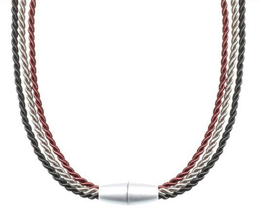 RAFFHALTER 63 cm  - Rot/Schwarz, Basics, Textil (63cm) - Esposa