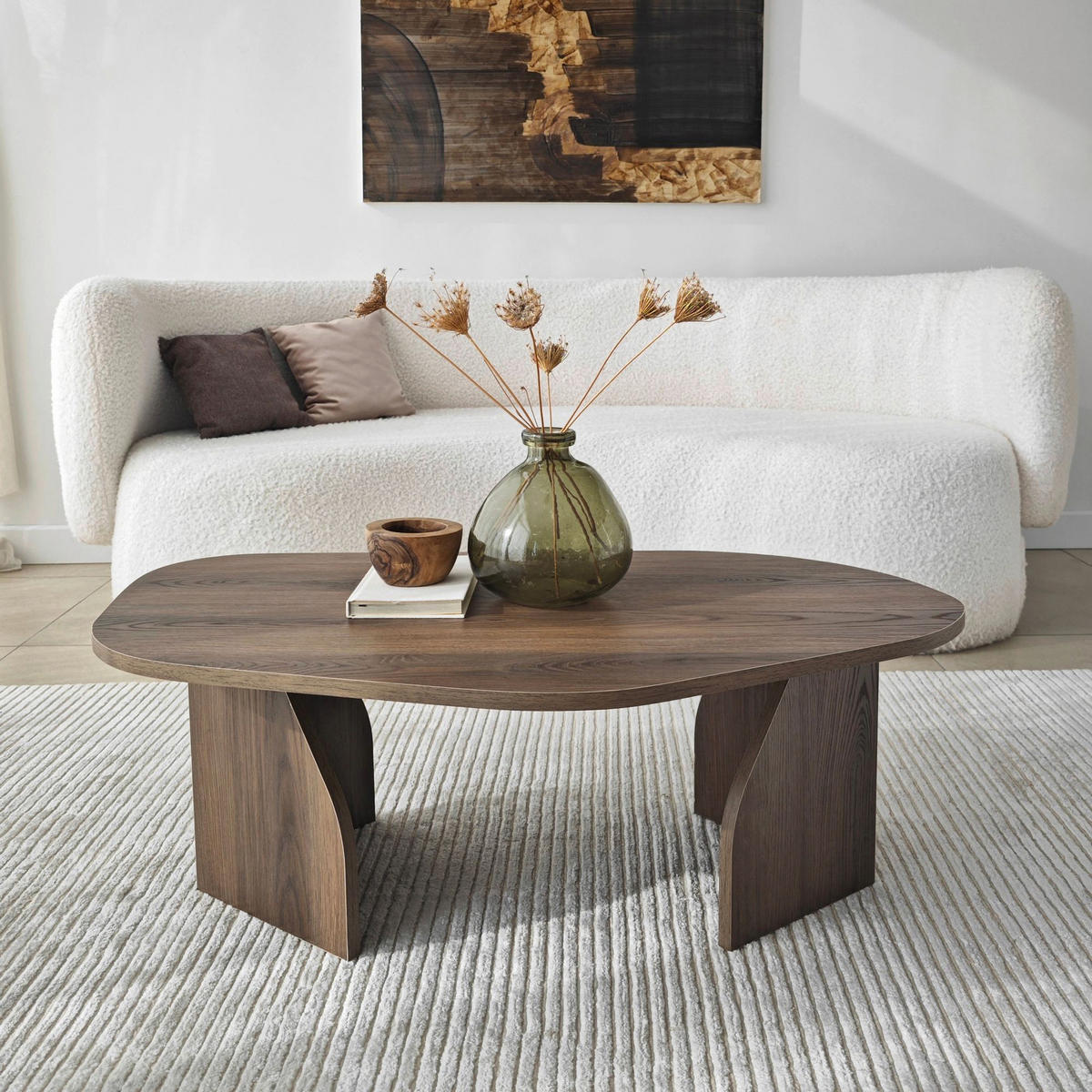 COUCHTISCH Walnussfarben  - Walnussfarben, MODERN, Holzwerkstoff (100/35/60cm) - MID.YOU