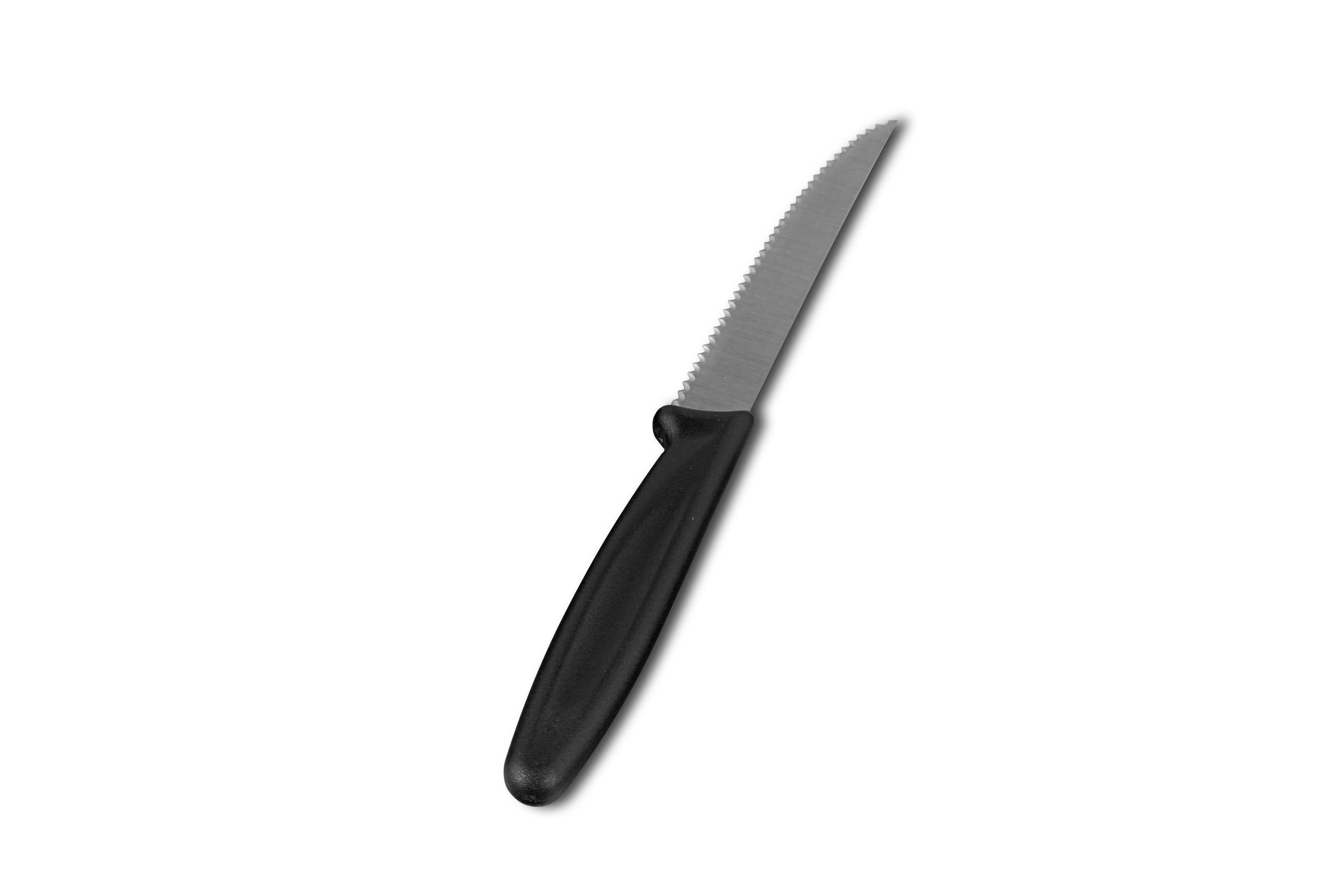 STEAKMESSER - Schwarz, Konventionell, Kunststoff/Metall - Sola