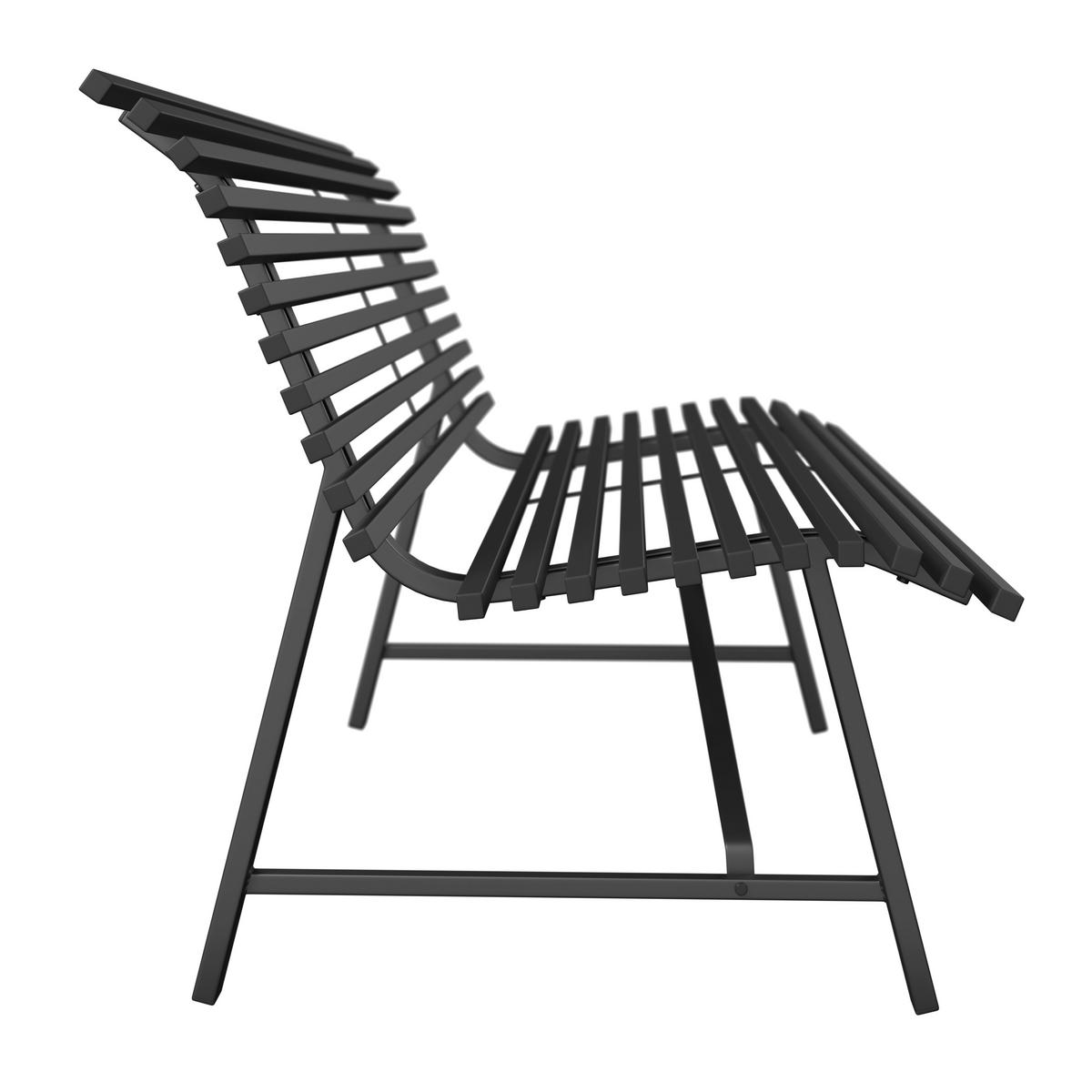 KERTI PAD antracit  - antracit, Basics, fém (150/81/70cm) - Ambia Garden