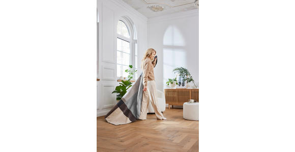 DECKE 150/200 cm - Braun/Grau, Basics, Textil (150/200cm) - Novel