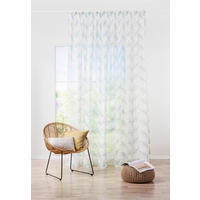 Perdea Confecționată transparent  - verde deschis, Basics, textil (24/31/3cm)