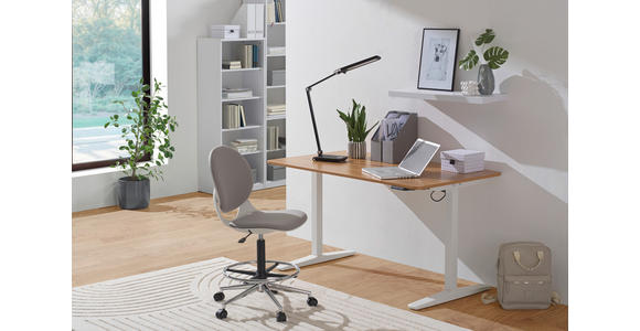 TISCHGESTELL 120-160/70/75-120 cm  - Weiß, Design, Kunststoff/Metall (120-160/70/75-120cm) - Carryhome