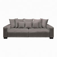 BIG SOFFA i grå  - svart/grå, Modern, trä (246/93/124cm) - MID.YOU