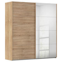 SCHWEBETÜRENSCHRANK 201/223/68 cm 2-türig Sonoma Eiche  - Sonoma Eiche, Design, Glas/Holzwerkstoff (201/223/68cm) - Novel