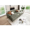 BIGSOFA in Cord Aprikose  - Aprikose/Schwarz, Design, Textil/Metall (296/83/177cm) - Dieter Knoll