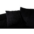 ECKSOFA Schwarz Webstoff  - Chromfarben/Schwarz, Design, Textil/Metall (337/228cm) - Carryhome