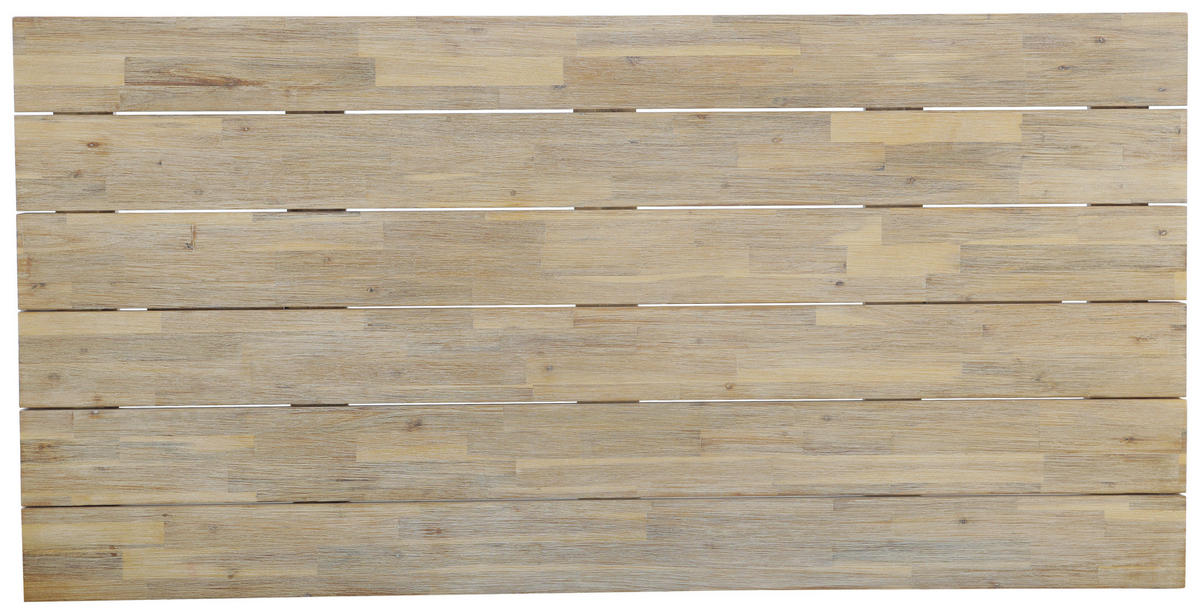 GARTENTISCH 200/100/76 cm  - Schwarz/Akaziefarben, MODERN, Holz/Metall (200/100/76cm) - Livetastic