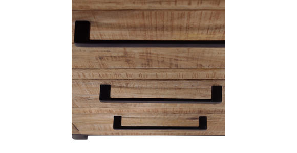 HIGHBOARD  in 95/145/40 cm  - Schwarz/Naturfarben, Design, Glas/Holz (95/145/40cm) - Landscape