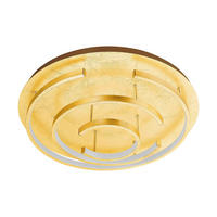 PLAFONIERĂ CU LED - alb/auriu, Konventionell, plastic/metal (52/12cm)
