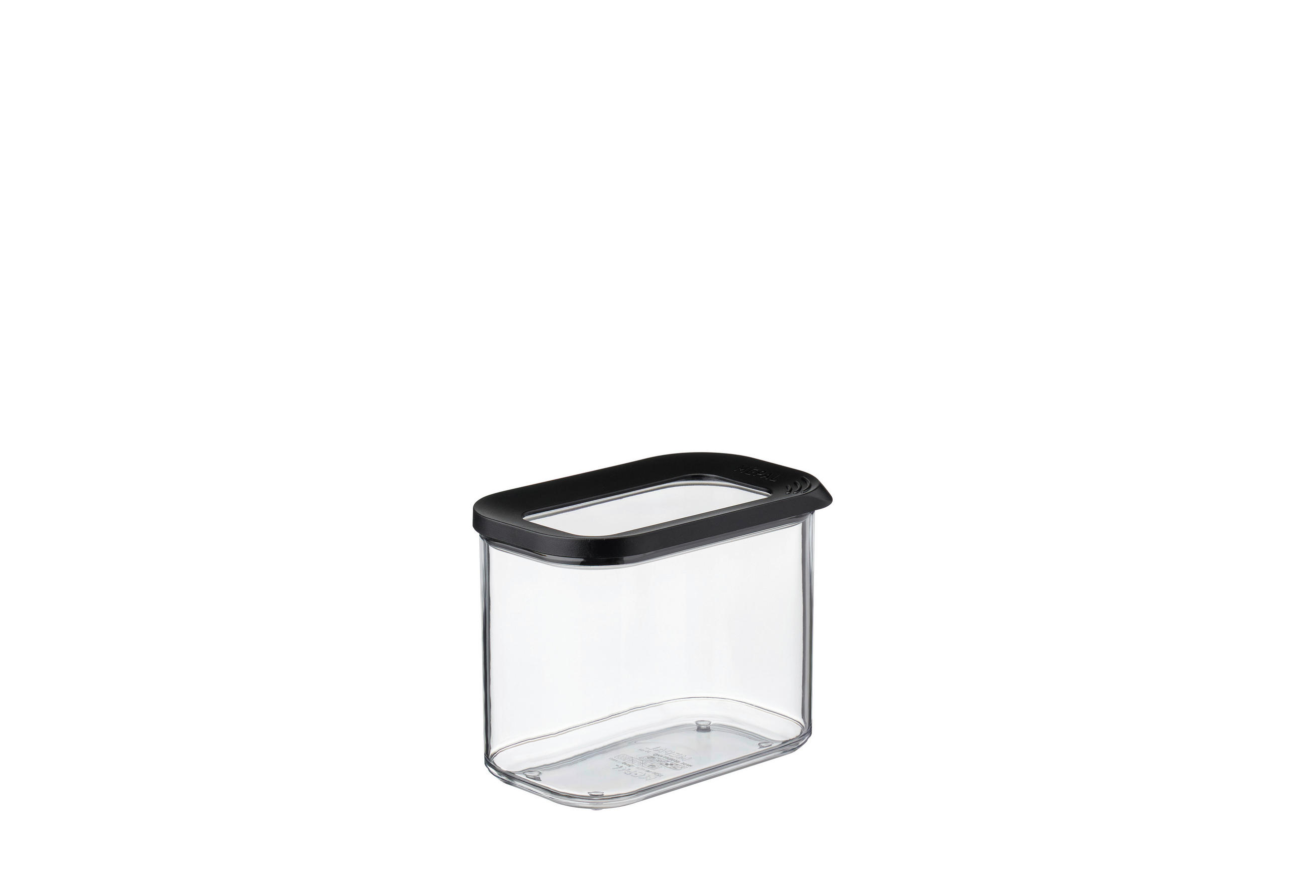 VORRATSDOSE MODULA 1,0 L  - Transparent/Schwarz, KONVENTIONELL, Kunststoff (14,4/9/11,4cm) - Mepal
