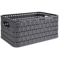 KOŠÍK antracitová - antracitová, Basics, plast (23,7/15,8/10,8cm) - Rotho