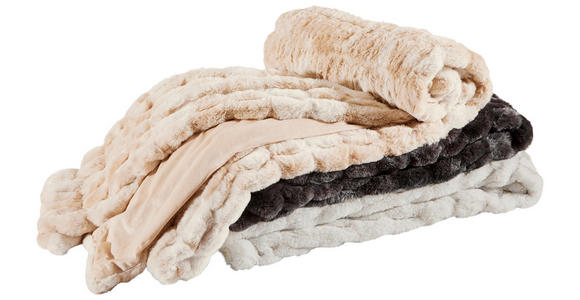 FELLDECKE BENGAL 150/200 cm  - Silberfarben, Basics, Textil (150/200cm) - Novel