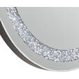 WANDSPIEGEL Silberfarben  - Silberfarben, Trend, Glas/Holzwerkstoff (50/50/2,7cm) - Carryhome