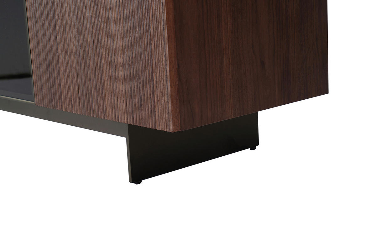 SIDEBOARD  200/77/50 cm  - Beige/Walnussfarben, Design, Glas/Keramik (200/77/50cm) - Dieter Knoll