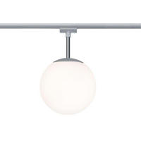 URAIL SCHIENENSYSTEM-STRAHLER - Chromfarben/Opal, Design, Glas/Metall (20/32cm) - Paulmann