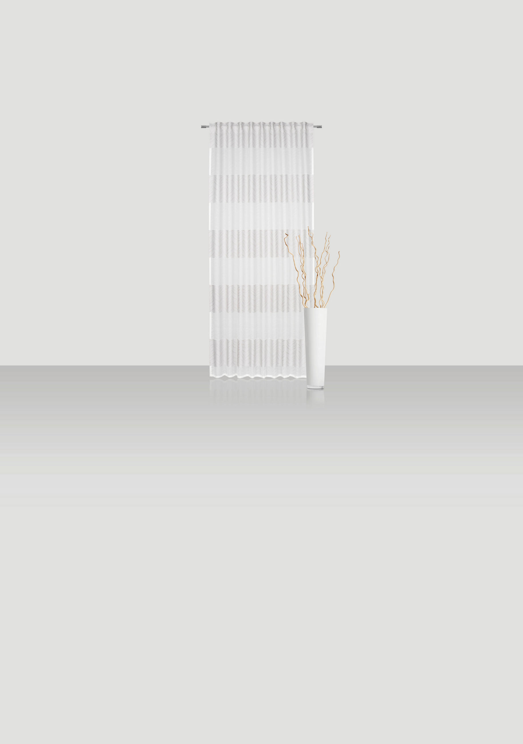 FERTIGVORHANG  halbtransparent   135/245 cm  - Silberfarben, Basics, Textil (135/245cm) - Novel