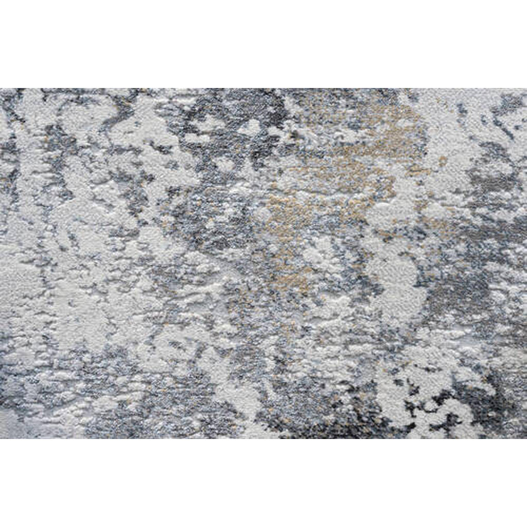 Thumbnail - Novel Webteppich Canyon, Blau, Grau, Gold, Textil, Abstraktes, rechteckig, 120x170 cm, Oeko-Tex® Standard 100, für Fußbo...