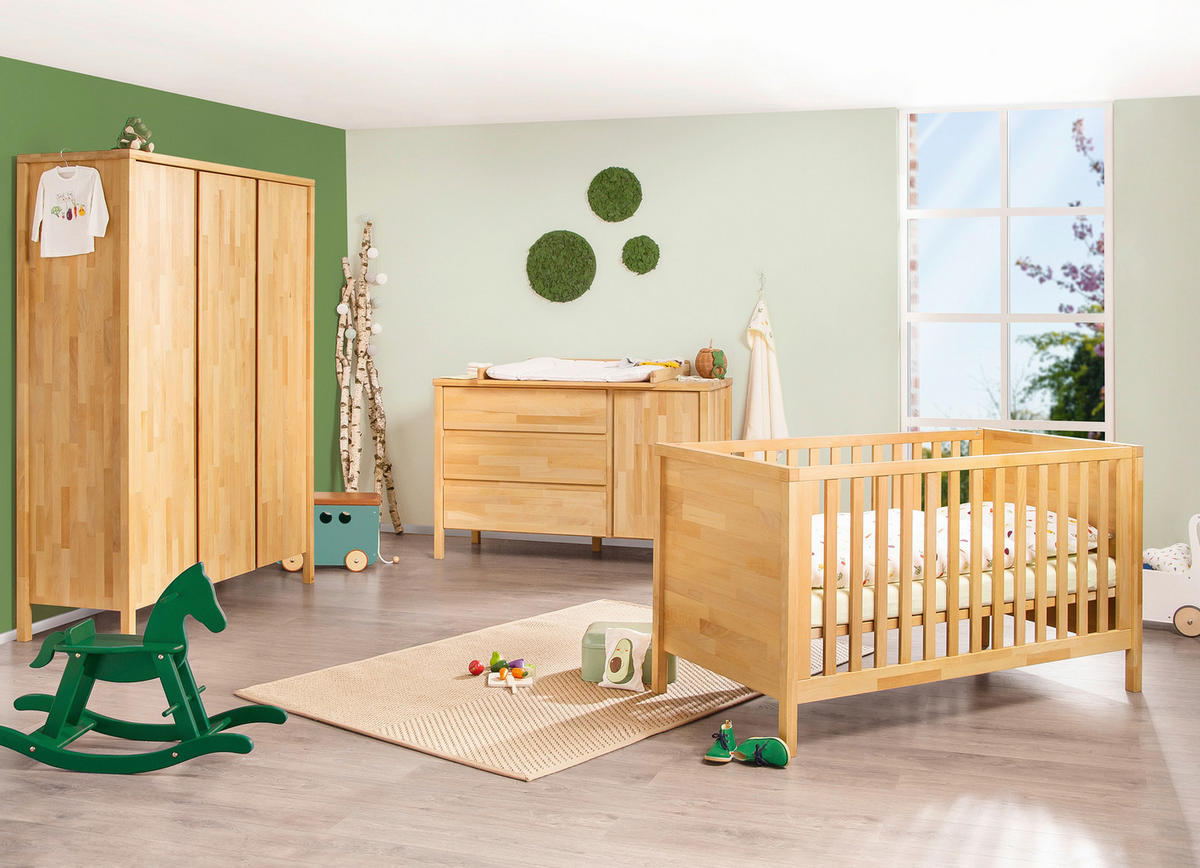 BABYZIMMER ENNO  - Buchefarben, Natur, Holz - Pinolino