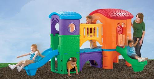 Clubhouse Climber 348/177,8/232,4 cm Step2  - Blau/Grün, Basics, Kunststoff (348/177,8/232,4cm) - Ambia Garden