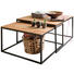 COUCHTISCH in Holz, Metall 70/70/42 cm - Eichefarben/Schwarz, Design, Holz/Metall (70/70/42cm) - Novel COUCHTISCH in Holz, Metall 70/70/42 cm - Eichefarben/Schwarz, Design, Holz/Metall (70/70/42cm) - Novel