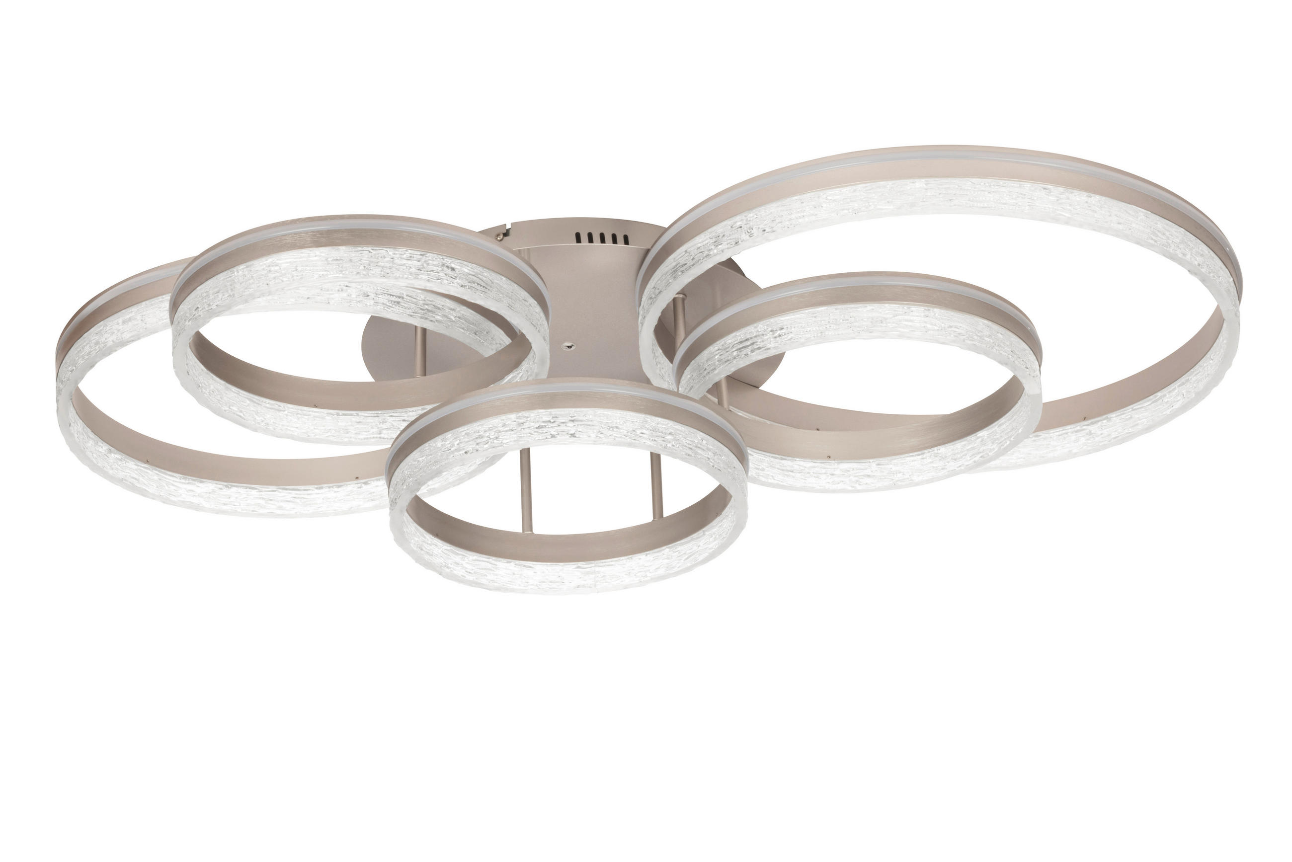 STROPNÉ LED SVIETIDLO, 100/56/22 cm - cappuccino, Design, kov/plast (100/56/22cm) - Novel