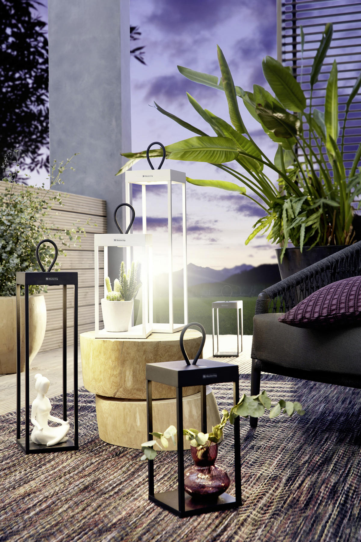 LED AKKU-TISCHLEUCHTE 15/15/50 cm   - Weiß, Design, Metall (15/15/50cm) - Musterring