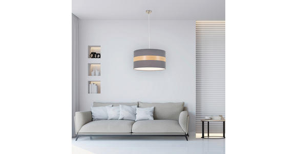 HÄNGELEUCHTE 45/120 cm  - Anthrazit, MODERN, Holz/Kunststoff (45/120cm) - Novel