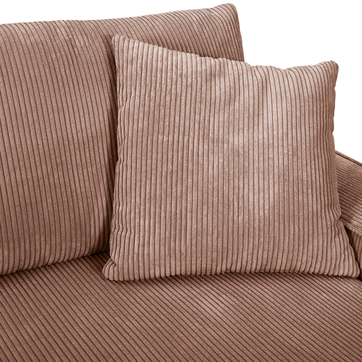 HÖRNSOFFA i manchester rosa  - svart/rosa, Klassisk, textil/plast (250/153cm) - MID.YOU