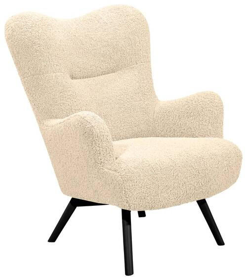 MID.YOU SESSEL Teddystoff Creme, Schwarz jetzt nur online 