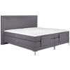 BOXSPRINGBETT 180/200 cm  in Grau  - Alufarben/Grau, Design, Textil/Metall (180/200cm) - Welnova