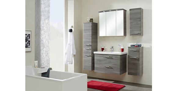 UNTERSCHRANK 30/72/33 cm - Chromfarben/Grau, KONVENTIONELL, Glas/Holzwerkstoff (30/72/33cm) - Xora