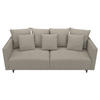 SCHLAFSOFA  mit Armteil links, Armteil rechts Webstoff Beige  - Beige, Design, Textil (223/96/95cm) - MID.YOU