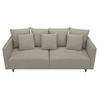 SCHLAFSOFA  mit Armteil links, Armteil rechts Webstoff Beige  - Beige, Design, Textil (223/96/95cm) - MID.YOU