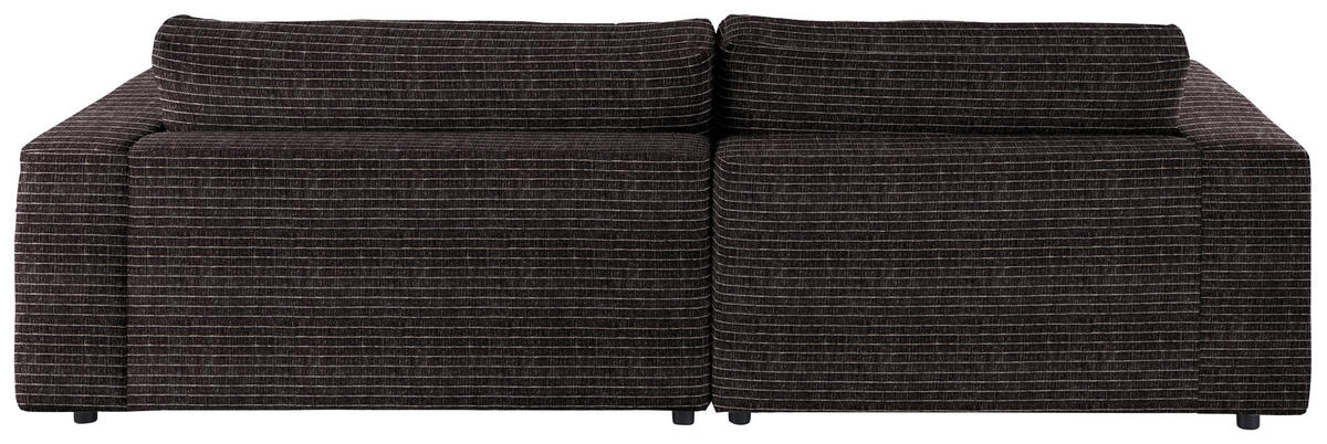 ECKSOFA in Chenille Anthrazit  - Anthrazit/Schwarz, Design, Kunststoff/Textil (190/270cm) - Lomoco