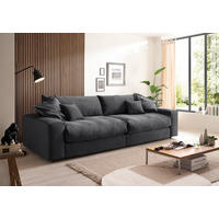 BIGSOFA KAMIL Cord Anthrazit  - Anthrazit/Schwarz, MODERN, Textil (298/95/122cm) - P & B