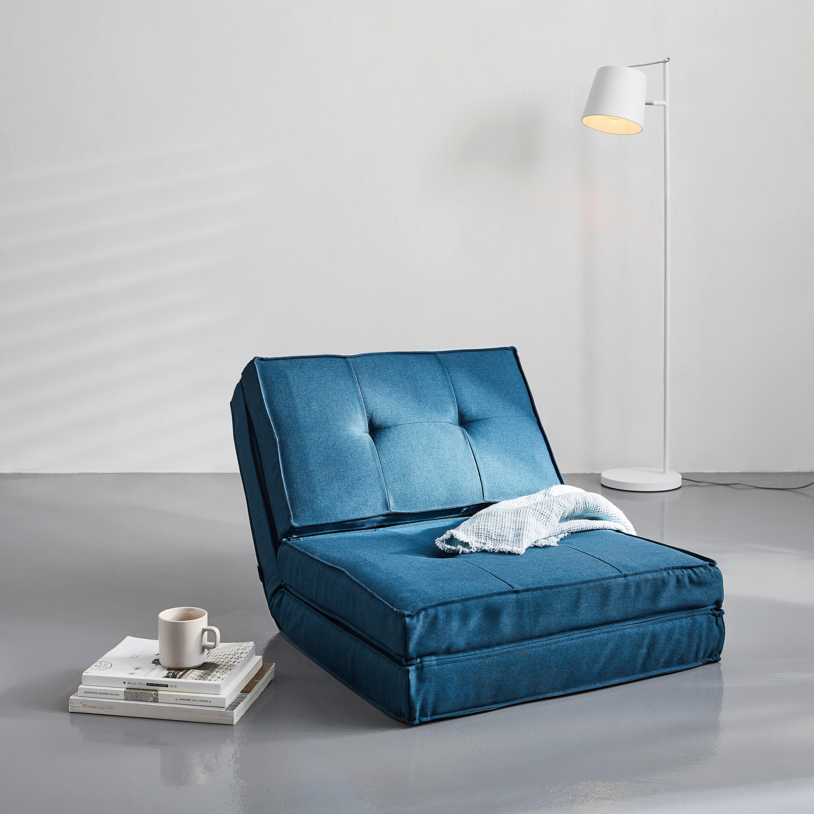 SCHLAFSESSEL in Webstoff Blau  - Blau, KONVENTIONELL, Textil (70/61/80cm) - MID.YOU