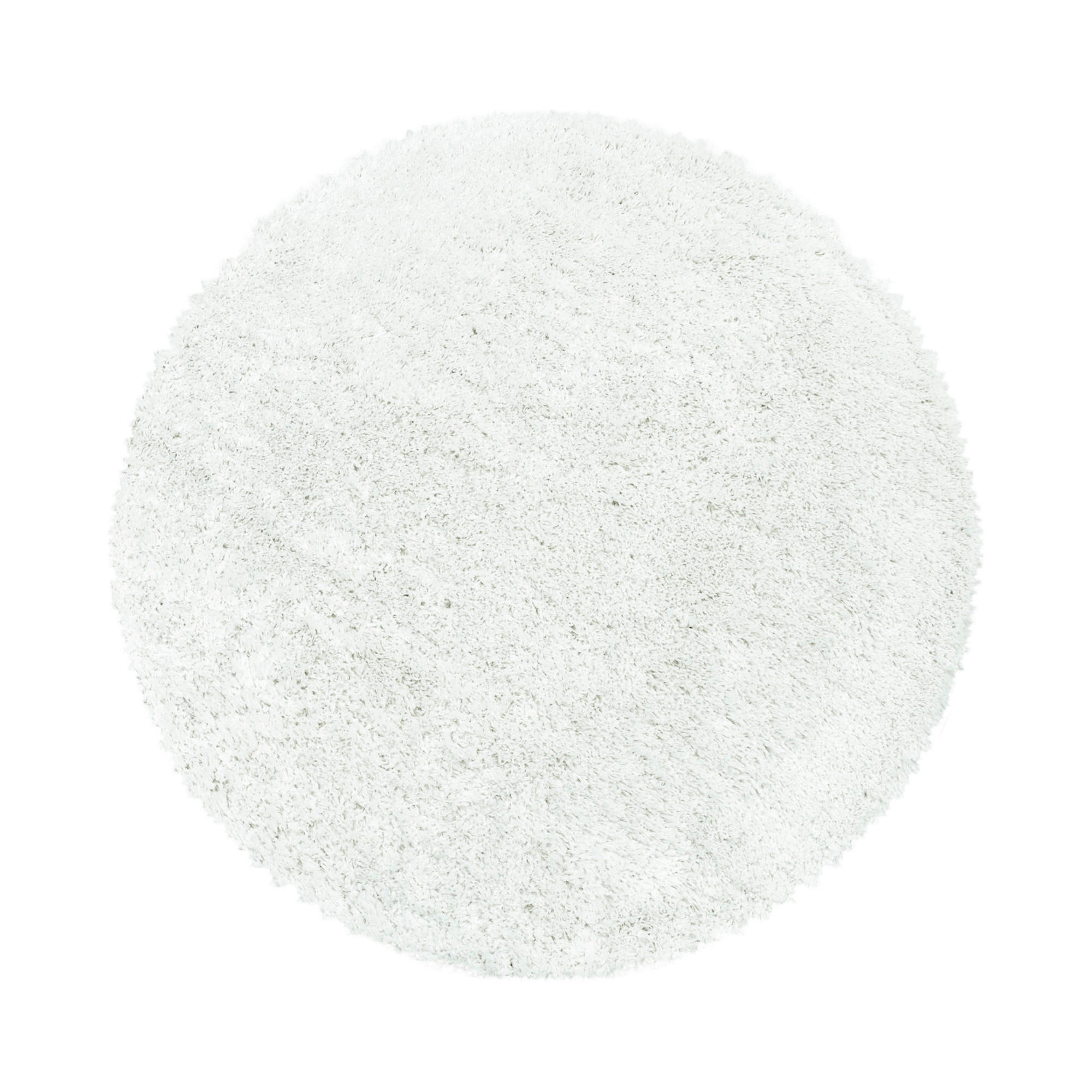 HOCHFLORTEPPICH 80 cm Fluffy 3500 Weiß Weiß rund  - Weiß, Basics, Textil (80cm) - Ayyildiz 
