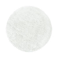 HOCHFLORTEPPICH  Wohnzimmer 80 cm Fluffy 3500 Weiß Weiß rund  - Weiß, Basics, Textil (80cm) - Ayyildiz 