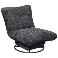 SESSEL in Webstoff Anthrazit  - Anthrazit/Schwarz, Konventionell, Textil/Metall (96/75/93cm) - MID.YOU