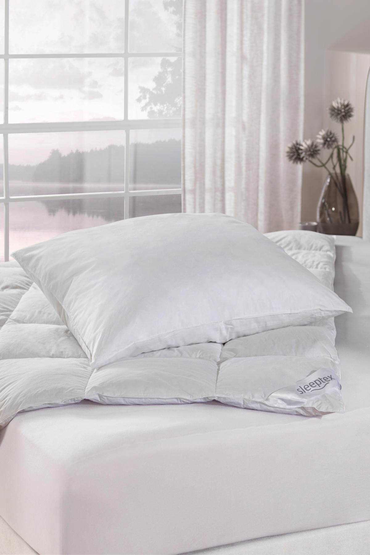 PÁRNA 70/90 cm   - fehér, Basics, textil (70/90cm) - Sleeptex