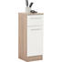 UNTERSCHRANK 30/81/33 cm - Chromfarben/Eichefarben, Design, Holzwerkstoff/Metall (30/81/33cm) - Xora UNTERSCHRANK 30/81/33 cm - Chromfarben/Eichefarben, Design, Holzwerkstoff/Metall (30/81/33cm) - Xora