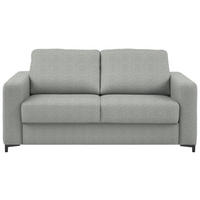 SCHLAFSOFA Webstoff Naturfarben Fussart wählbar, Stoffauswahl, Schlafen auf Sitzhöhe, Rückenfutter, Armteil links, Armteil rechts  - Schwarz/Naturfarben, Konventionell, Textil/Metall (196/87/103cm) - Dieter Knoll