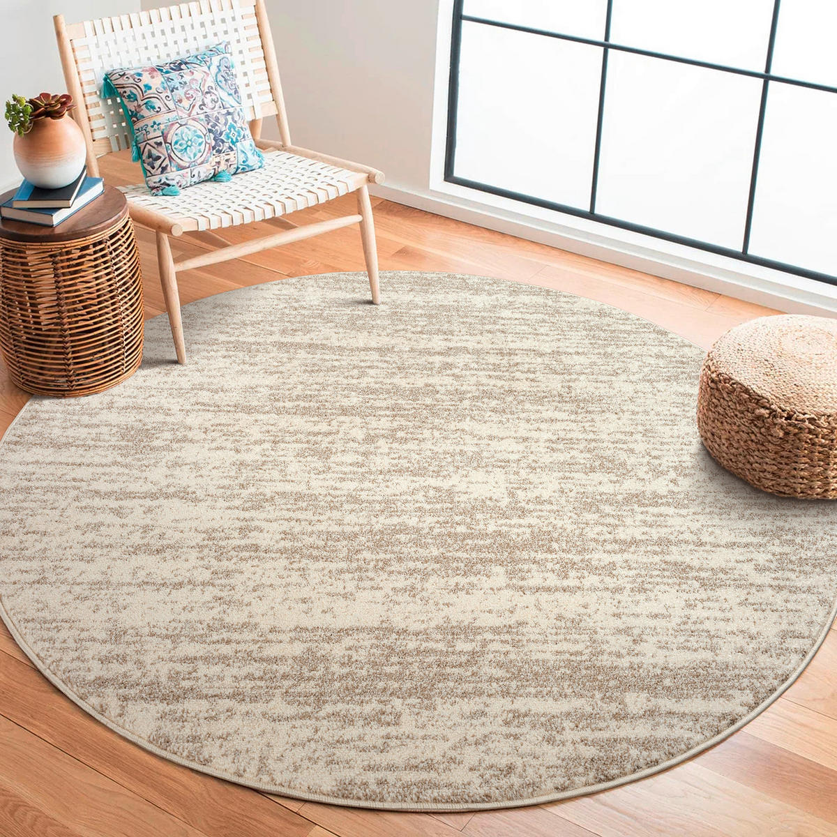 WEBTEPPICH 150 cm Oslo Creme  - Creme, Basics, Kunststoff/Textil (150cm) - Novel