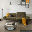 ECKSOFA  in Bouclé Khaki  280/170-195 cm  - Khaki/Schwarz, Design, Textil/Metall (280/170-195cm) - Dieter Knoll