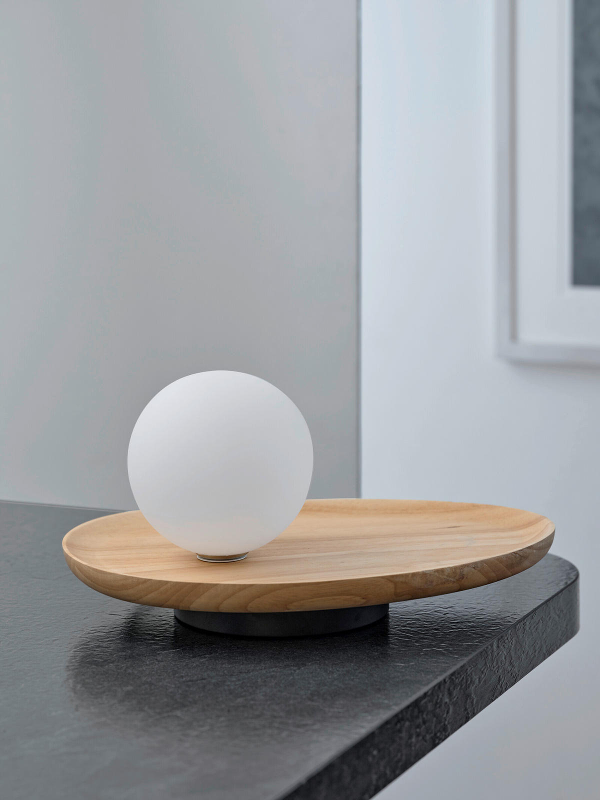 TISCHLEUCHTE 32,5/24/13,5 cm   - Naturfarben, Basics, Glas/Holz (32,5/24/13,5cm) - Osram