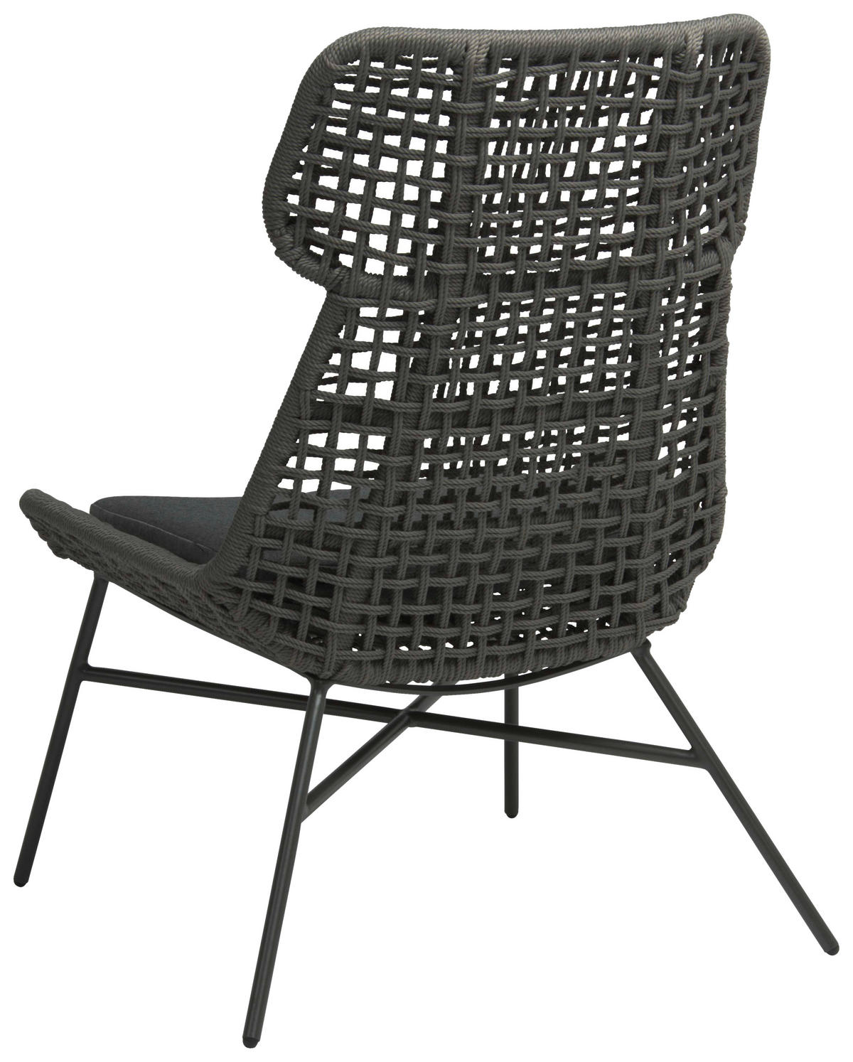 GARTEN-RELAXSESSEL Aluminium  - Platinfarben/Anthrazit, Basics, Textil/Metall (78/101/84,5cm) - Stern