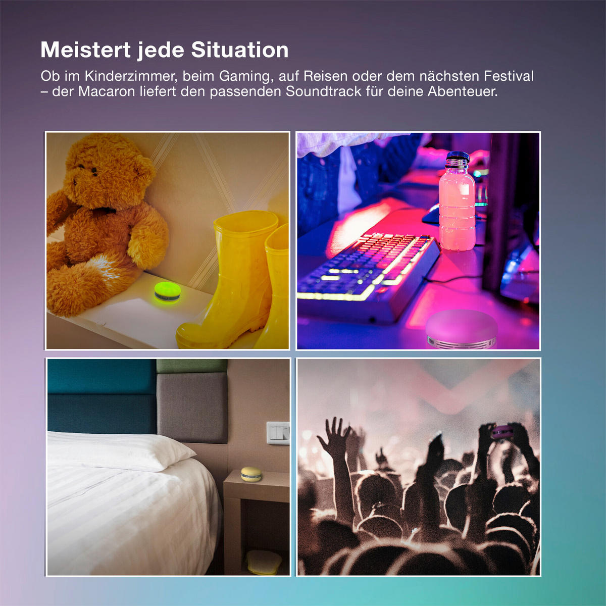 STIMMUNGSLEUCHTER Macaron 6,6/4 cm  - Rosa, Design, Kunststoff (6,6/4cm) - Osram