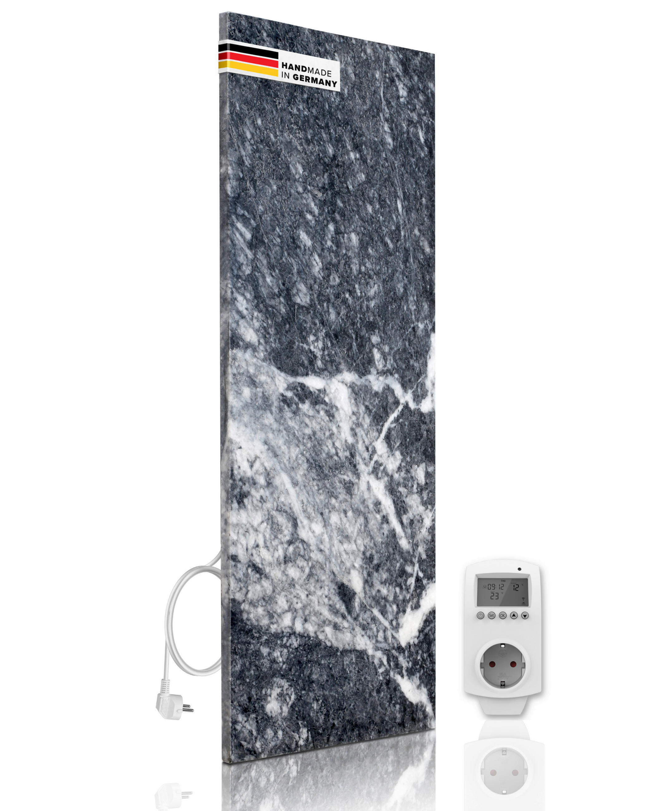 INFRAROT-HEIZPANEEL 100/40/2 cm 800 W W Shadow Grey 800 Watt  - Dunkelgrau, Basics, Stein (100/40/2cm) - MID.YOU
